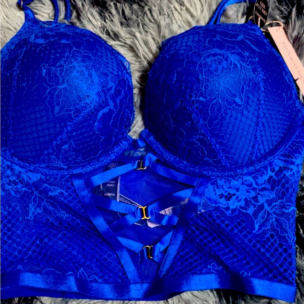 Pink Victoria Secrets push-up corset / bra